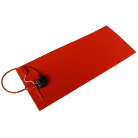 სილიკონის გამათბობელი ლითიუმის აკუმულატორისთვის NEX SH-522-218mm, 100W, Silicon Heater for Lithium Battery, Red