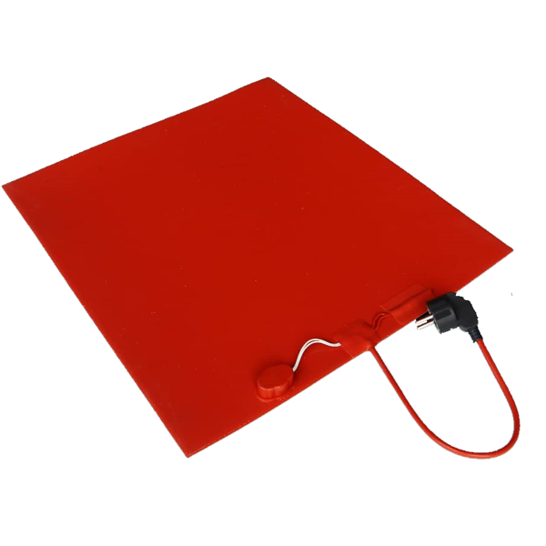 სილიკონის გამათბობელი ლითიუმის აკუმულატორისთვის NEX SH-440-430mm, 200W, Silicon Heater for Lithium Battery, Red