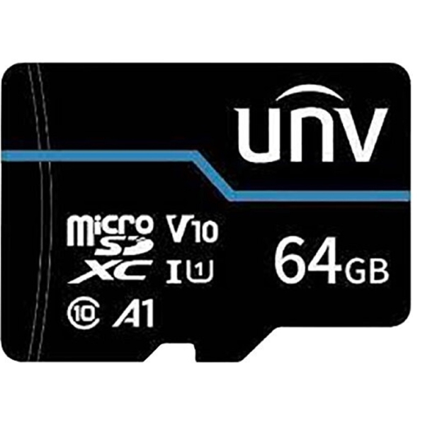 მეხსიერების ბარათი Uniview TF-64G-M, 64GB, microSDXC, UHS-I, U3, Black