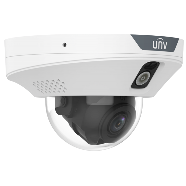 HD Active Deterrence Mini Dome Network Camera For Elevator Uniview IPC312LP-ADF20KC-DL, 2MP, White