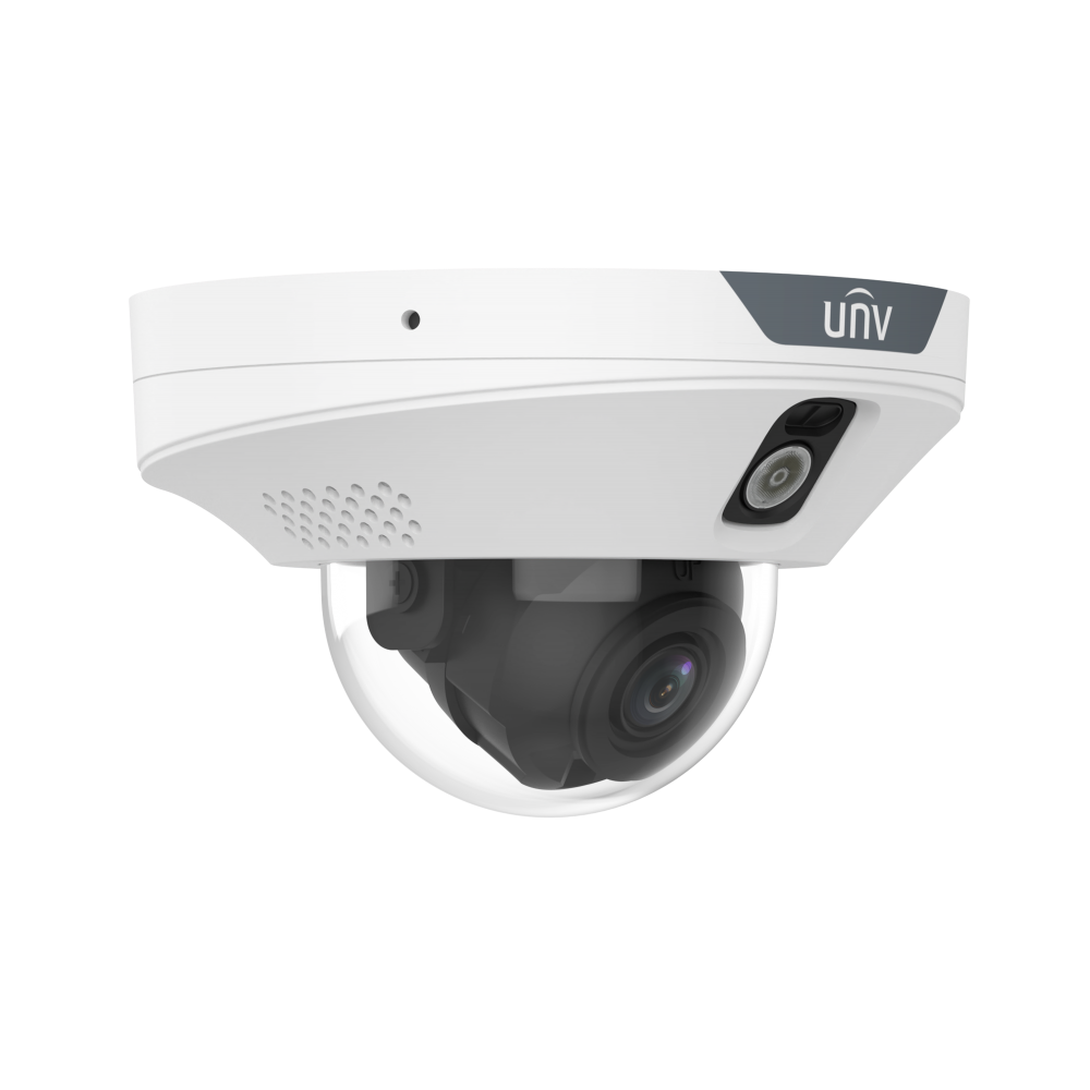 HD Active Deterrence Mini Dome Network Camera For Elevator Uniview IPC312LP-ADF20KC-DL, 2MP, White