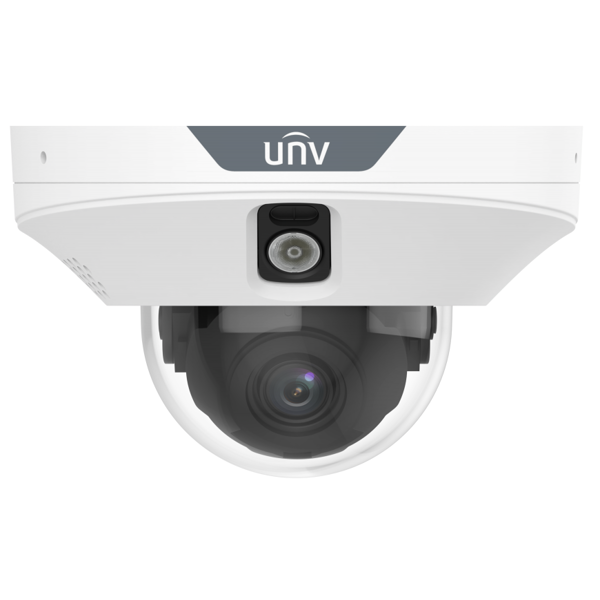 HD Active Deterrence Mini Dome Network Camera For Elevator Uniview IPC312LP-ADF20KC-DL, 2MP, White