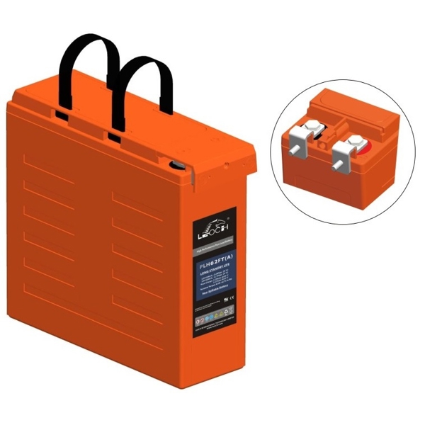 Telecom Battery Leoch PLH62FT(A), 12V/62AH, Orange