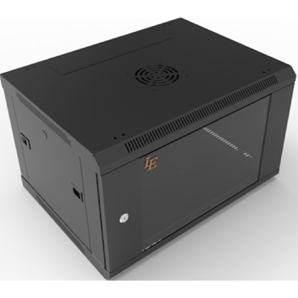 კედლის საკომუნიკაციო კარადა LE WS3-6409, 50Kg, Wall Mount Rack - 9U, Black