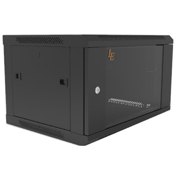კედლის საკომუნიკაციო კარადა LE WS3-6406, 50Kg, Wall Mount Rack - 9U, Black