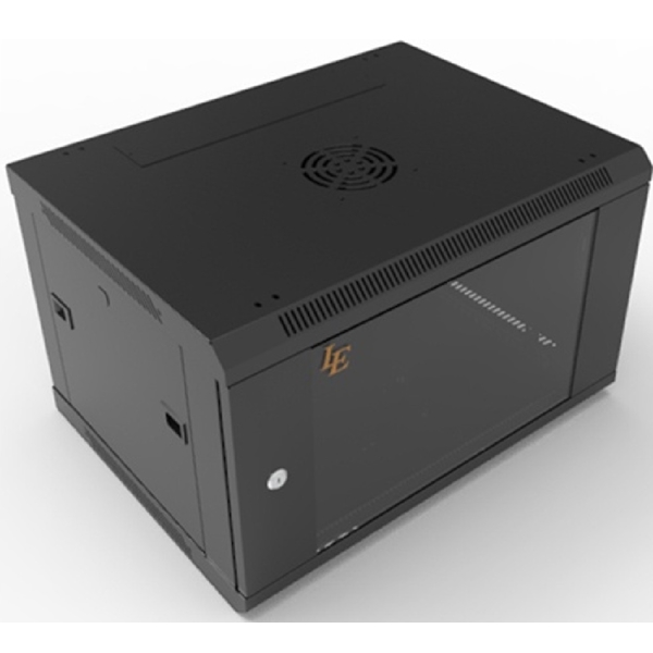 კედლის საკომუნიკაციო კარადა LE WS3-6406, 50Kg, Wall Mount Rack - 9U, Black