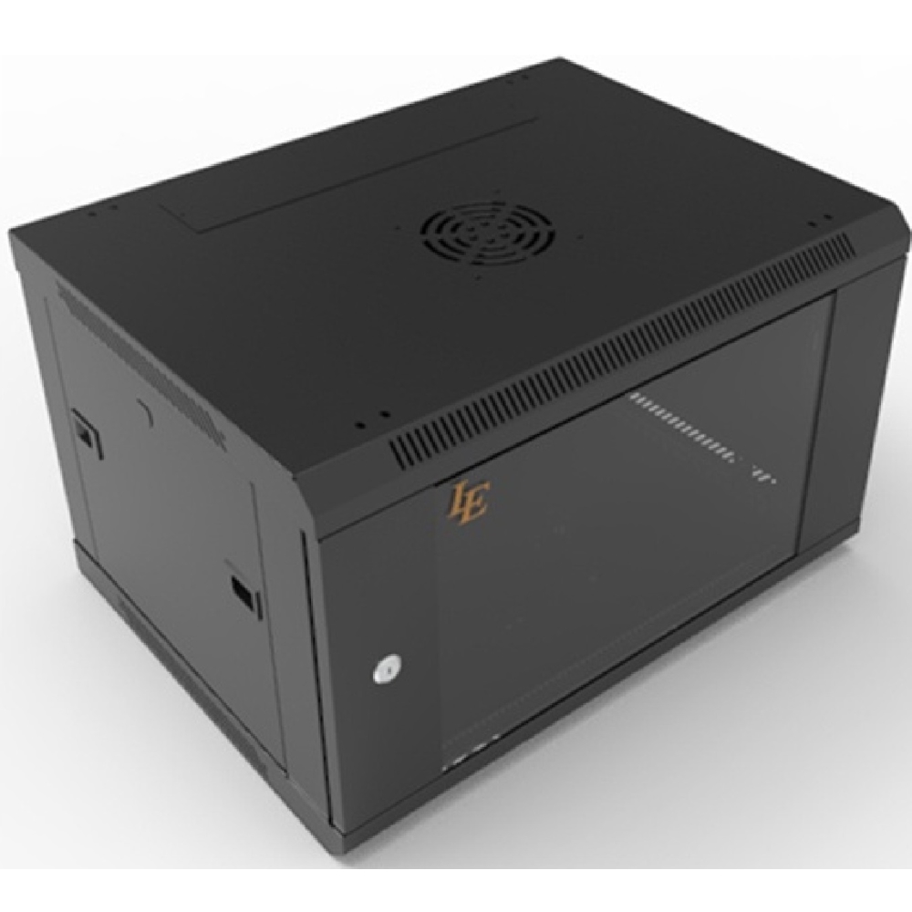 Wall Mount Rack - 9U LE WS3-6406, 50Kg, Black