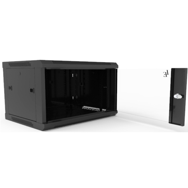 კედლის საკომუნიკაციო კარადა LE WS3-6406, 50Kg, Wall Mount Rack - 9U, Black