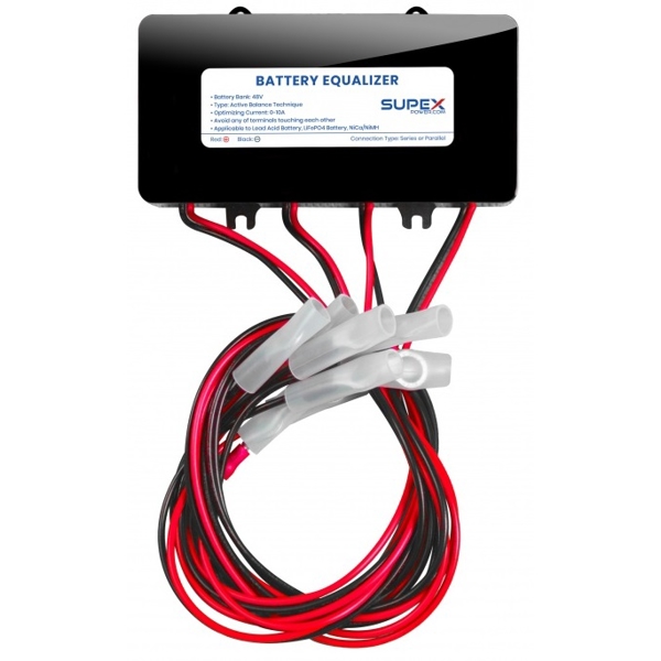 Battery Equalizer SUPEX BE48, 48V, Black/Red