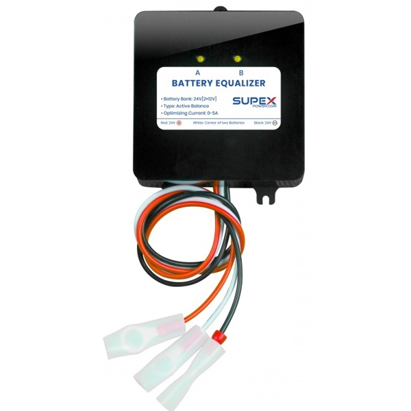 Battery Equalizer SUPEX BE24, 24V, Black/Red