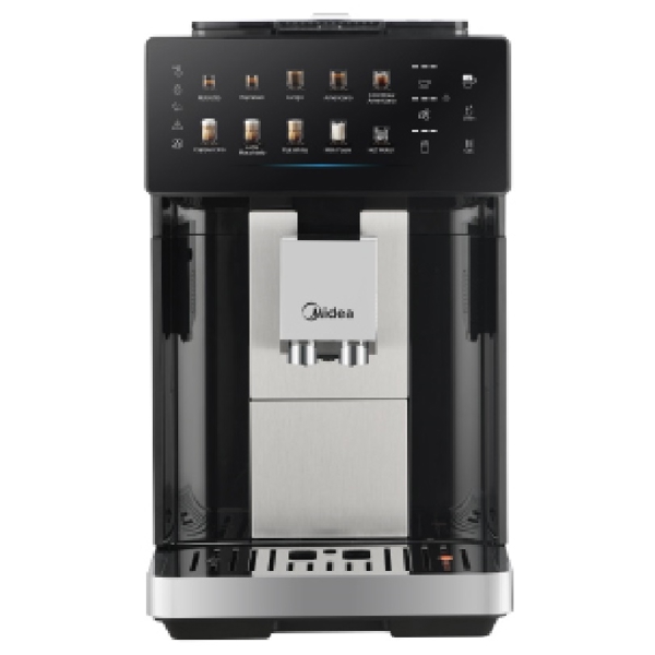 ყავის აპარატი Midea MA-FACM1004A2, 1650W, Coffee Machine, Black/Silver