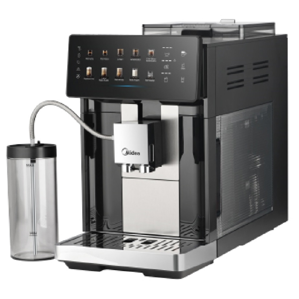 ყავის აპარატი Midea MA-FACM1004A2, 1650W, Coffee Machine, Black/Silver