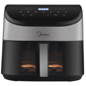 აეროგრილი Midea MF-CY55WK2, 2250W, 6L, Air Fryer, Black