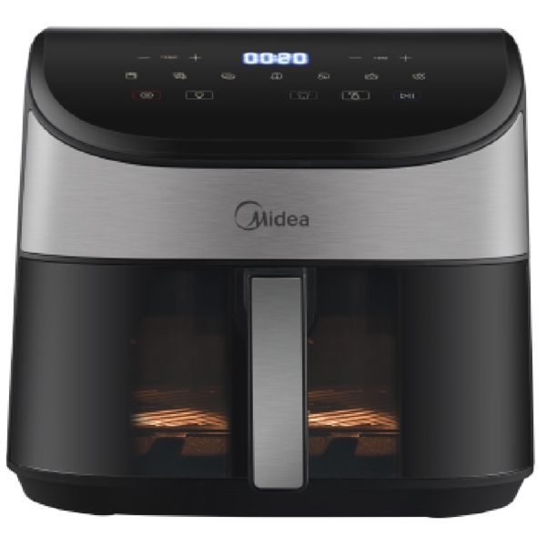 აეროგრილი Midea MF-CY55WK2, 2250W, 6L, Air Fryer, Black