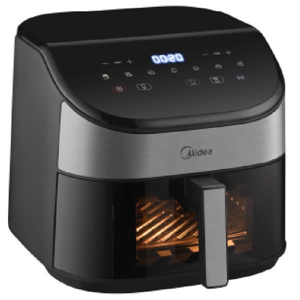 აეროგრილი Midea MF-CY55WK2, 2250W, 6L, Air Fryer, Black