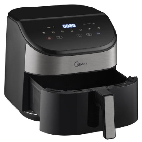 აეროგრილი Midea MF-CY55WK2, 2250W, 6L, Air Fryer, Black