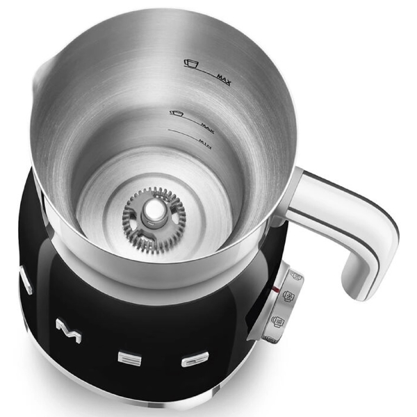 Milk Frother Smeg MFF11BLEU, 500W, 0.6L, Black