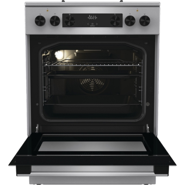 გაზქურა Gorenje GK6C62XC, 3 Gas + 1 Electric, Gas Cooker, Grey