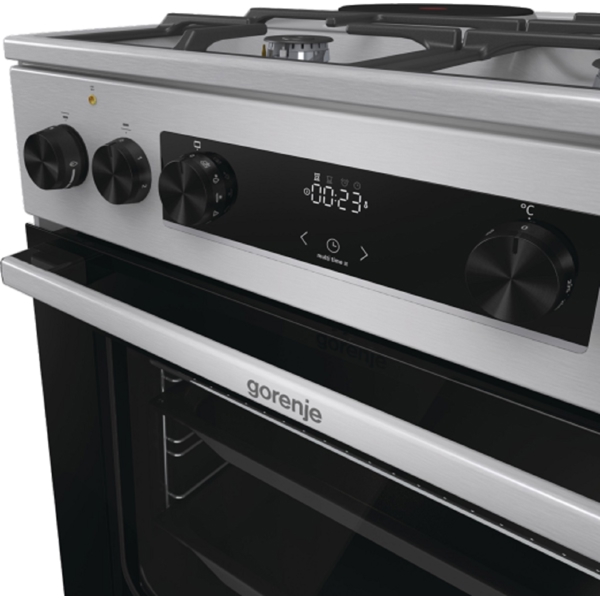 გაზქურა Gorenje GK6C62XC, 3 Gas + 1 Electric, Gas Cooker, Grey