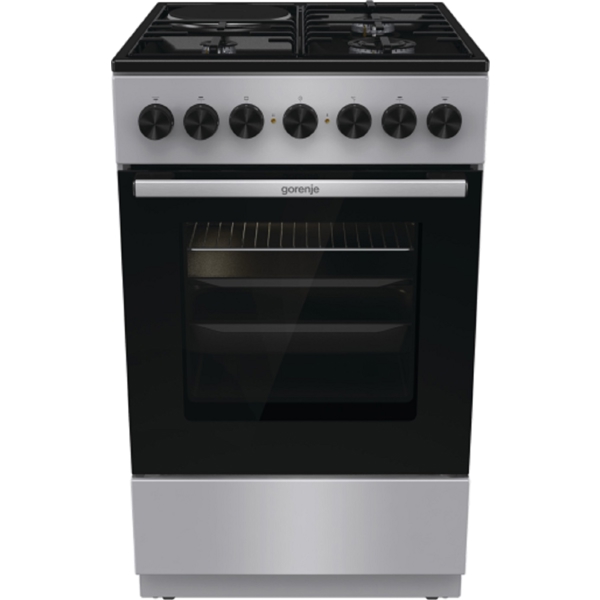 Gas Cooker Gorenje GK5B42SD, 3 Gas + 1 Electric, Grey