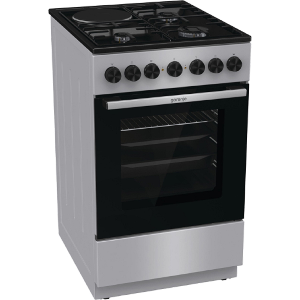 Gas Cooker Gorenje GK5B42SD, 3 Gas + 1 Electric, Grey