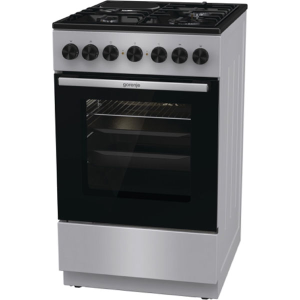 Gas Cooker Gorenje GK5B42SD, 3 Gas + 1 Electric, Grey