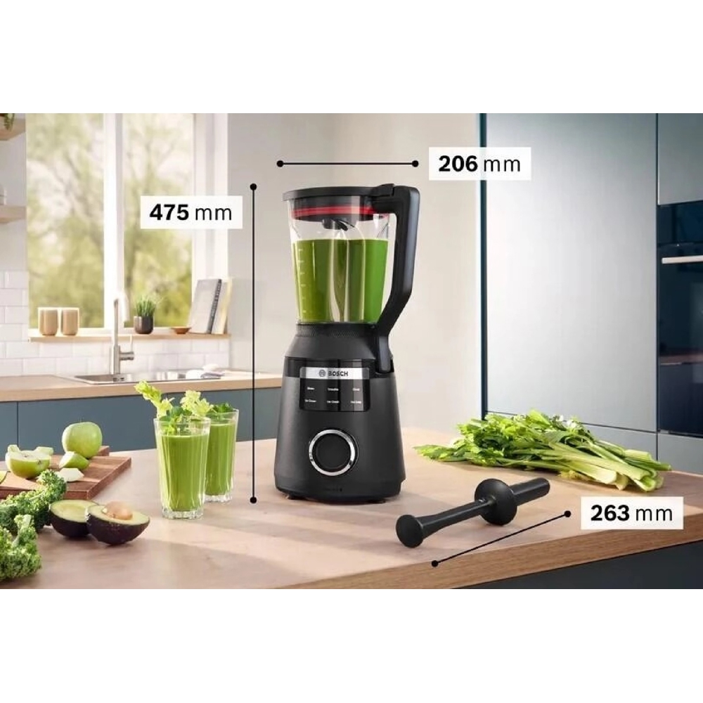ბლენდერი Bosch MMB6652B, 1800W, 2L, Blender, Black