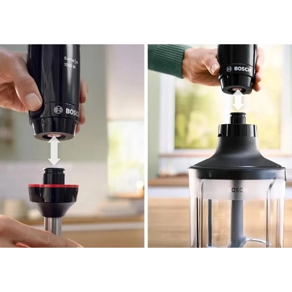 ხელის ბლენდერი Bosch MSM4B654, 1000W, 0.6L, Hand Blender, Black