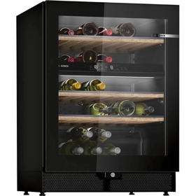 Built-in Wine Refrigerator Bosch KWK16ABGB, G, 38dB, Black