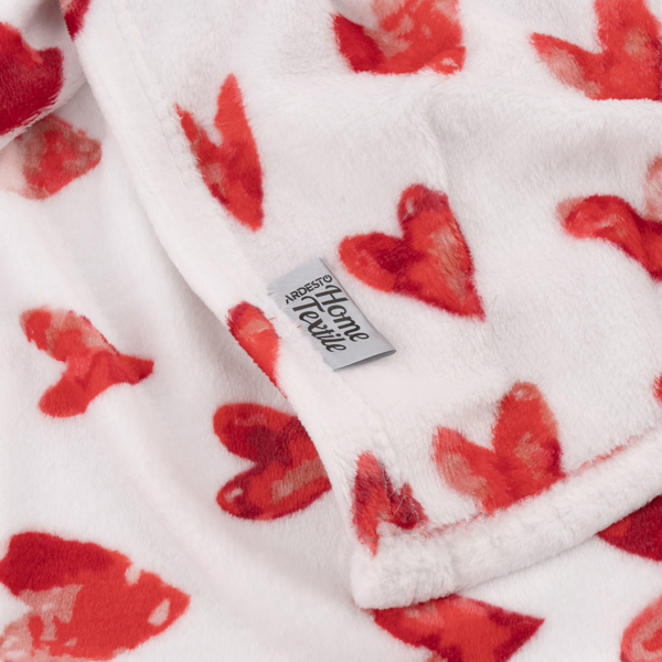 პლედი Ardesto ART0125PB, Blanket, Hearts