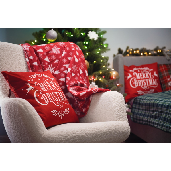 პლედი Ardesto ART0715PB Christmas Fleece, Blanket, Snow Flake Tree