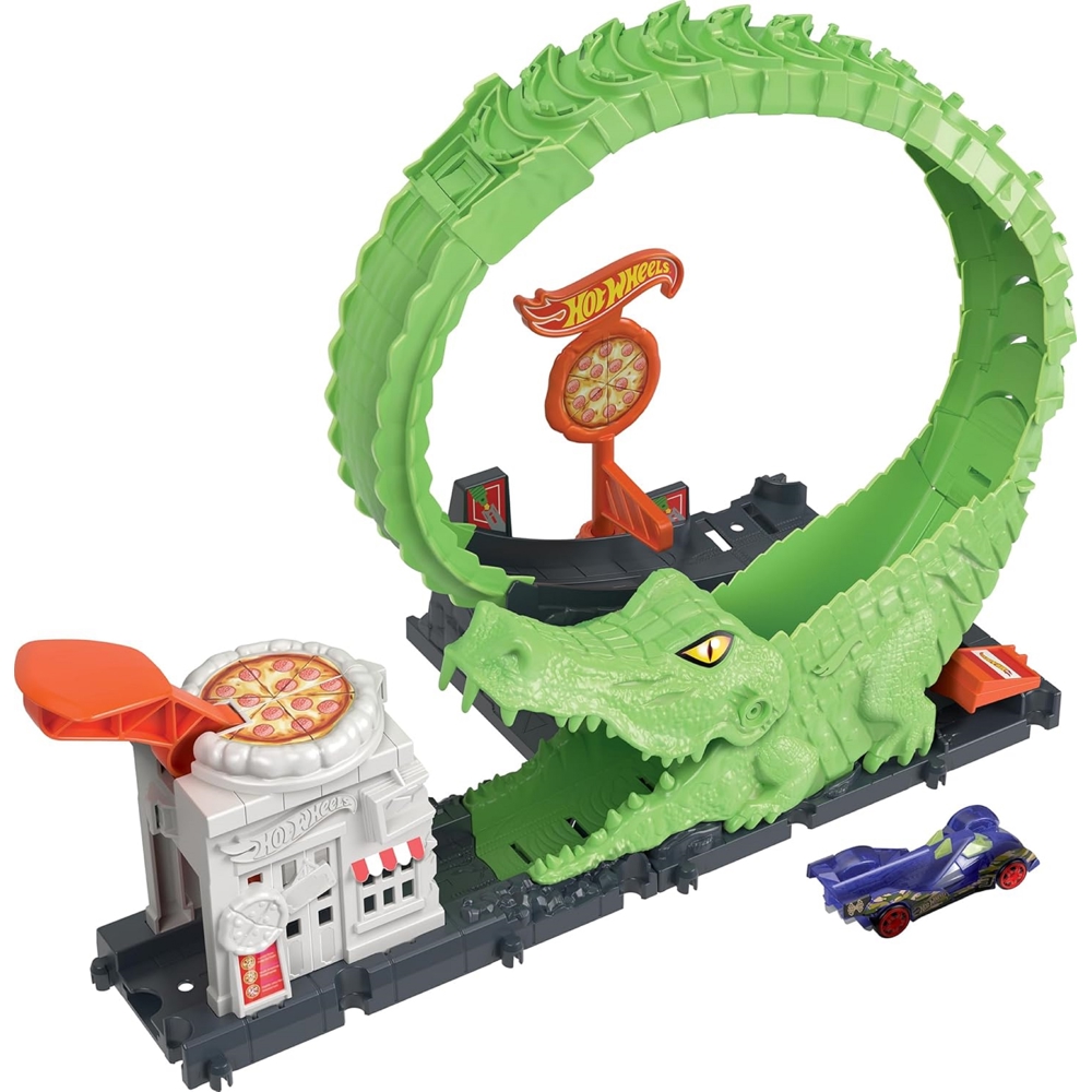 Hot Wheels City Nemesis Gator Pizza Shop Mattel HKX39