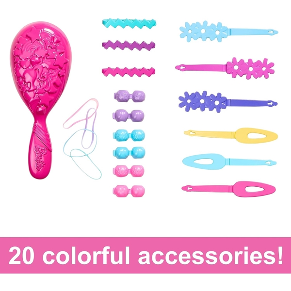 ბარბის სათამაშო ნაკრები MATTEL HMD88, 20Pcs, Barbie Doll Styling Head