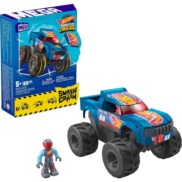 სათამაშო მანქანა Mattel HMM49 Hot Wheels Monster Trucks SNC Race Ace