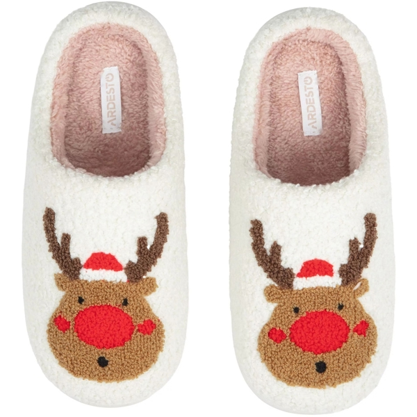 საახალწლო ჩუსტები Ardesto ART2536DW Christmas, 36/37, Home Shoes, White