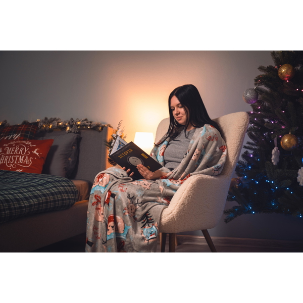 პლედი Ardesto ART0120PB Christmas Flannel, Blanket, Christmas Cats