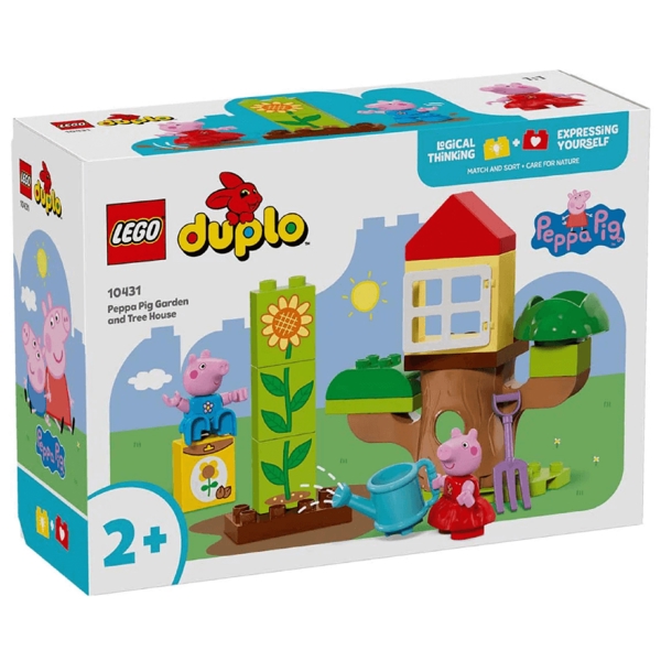 Prefabricated Construction Lego 10431 Duplo, Peppa Pig Garden and tree house