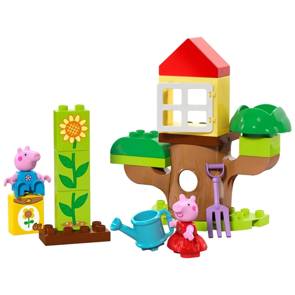 Prefabricated Construction Lego 10431 Duplo, Peppa Pig Garden and tree house