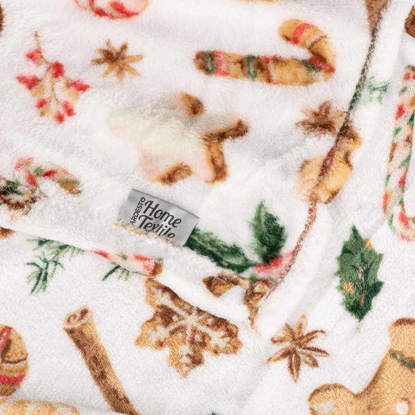 პლედი Ardesto ART0118PB Christmas Flannel, Blanket, Gingerbread