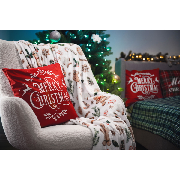 პლედი Ardesto ART0118PB Christmas Flannel, Blanket, Gingerbread