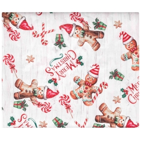 მაგიდის გადასაფარებელი Ardesto ART07HG Christmas Gingerbread, Tablecloth, Red