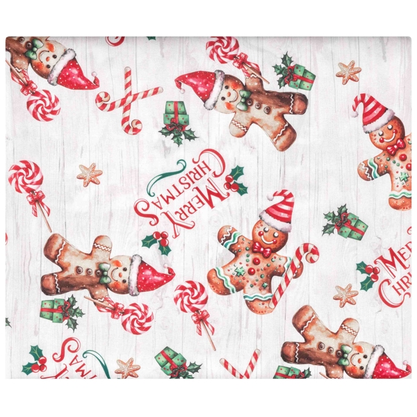 მაგიდის გადასაფარებელი Ardesto ART07HG Christmas Gingerbread, Tablecloth, Red