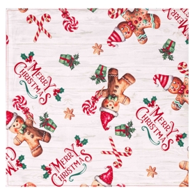 რანერი Ardesto ART01HCG Christmas Gingerbread, Runner, Red/White