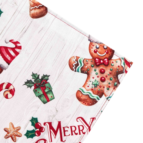 რანერი Ardesto ART01HCG Christmas Gingerbread, Runner, Red/White