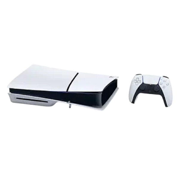 სათამაშო კონსოლი Sony PlayStation 5 Slim, PS5 Console, Disc Version with FC26  + DualSense With FC26, White