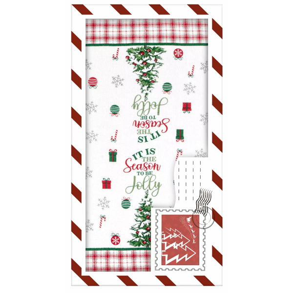 სამზარეულოს ხელსახოცი Ardesto ART3863HTB Christmas Tree, 2pcs, Gift Set Of Towels, Green