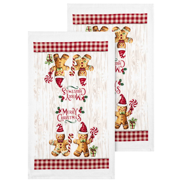 სამზარეულოს ხელსახოცი Ardesto ART3863HGB Christmas Tree, 2pcs, Gift Set Of Towels, Reed