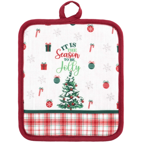 სამზარეულოს ნაკრები Ardesto ART14HTR Christmas Tree, 3pcs, Kitchen Gift Set, Red