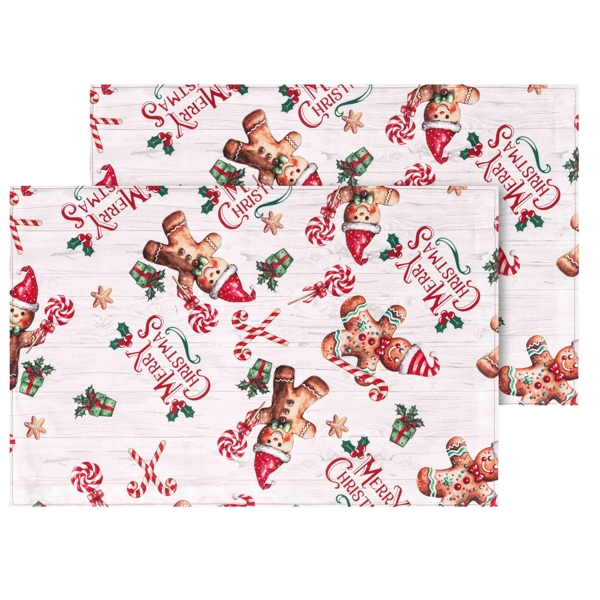 ხელსახოცების ნაკრები Ardesto ART15HG Christmas Tree, 2pcs, Serving Napkin Set, Red