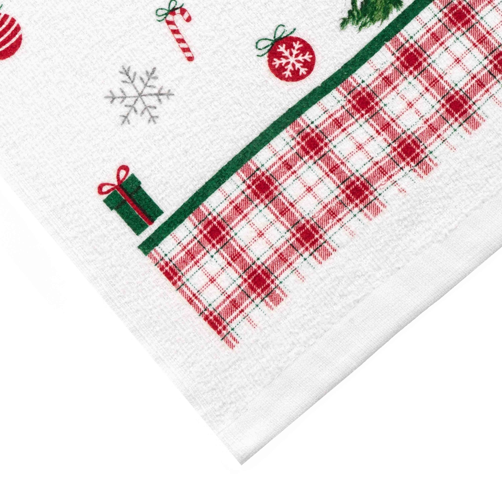 სამზარეულოს ხელსახოცი Ardesto ART3863HT Christmas Tree, 2pcs, Kitchen Towel Set, Green